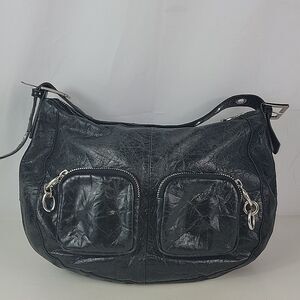 Vintage Ted Baker Black Soft Washed Leather Women's Bag